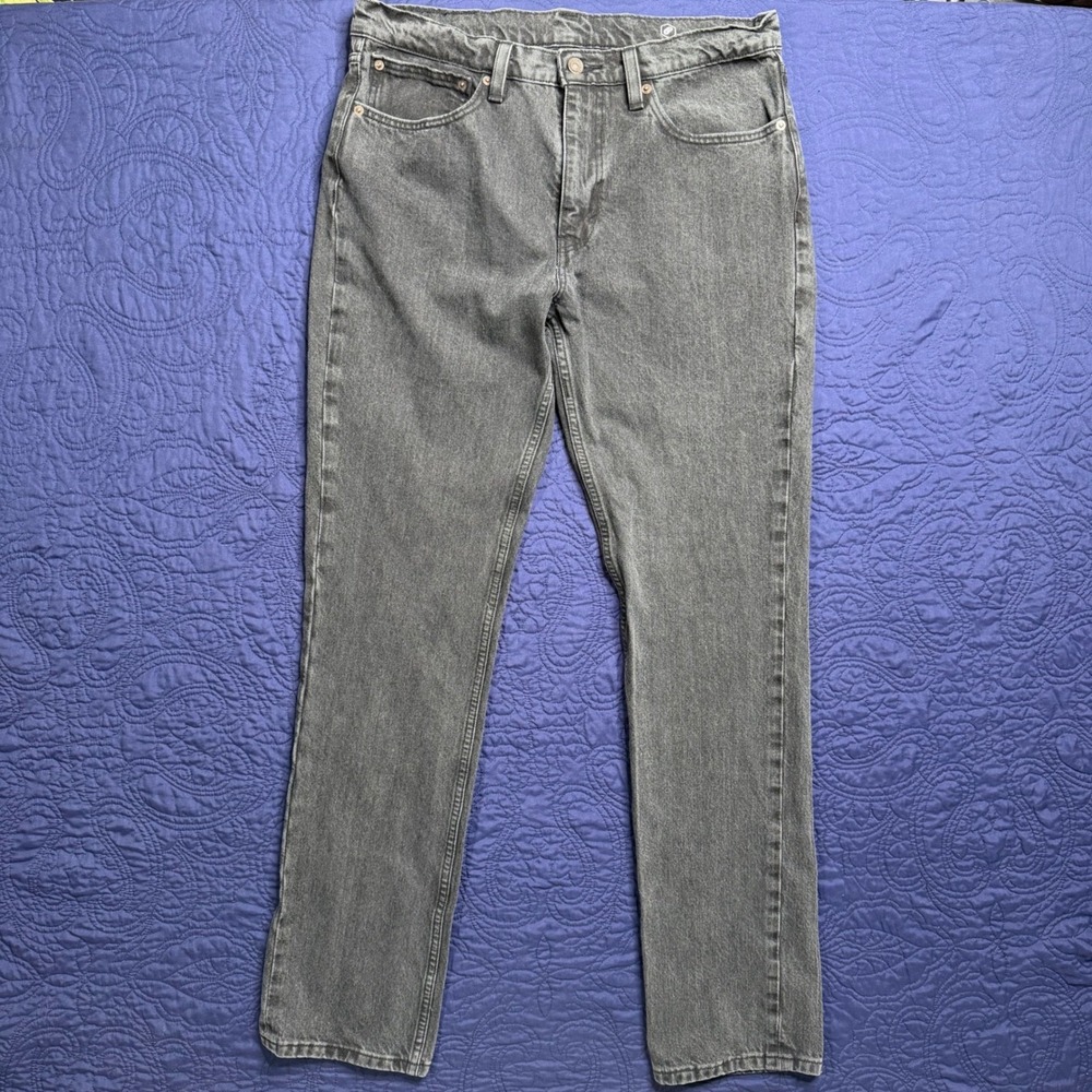 Levis 502 Regular Taper Gray Jeans Mens 34x34 Strong Work Wear